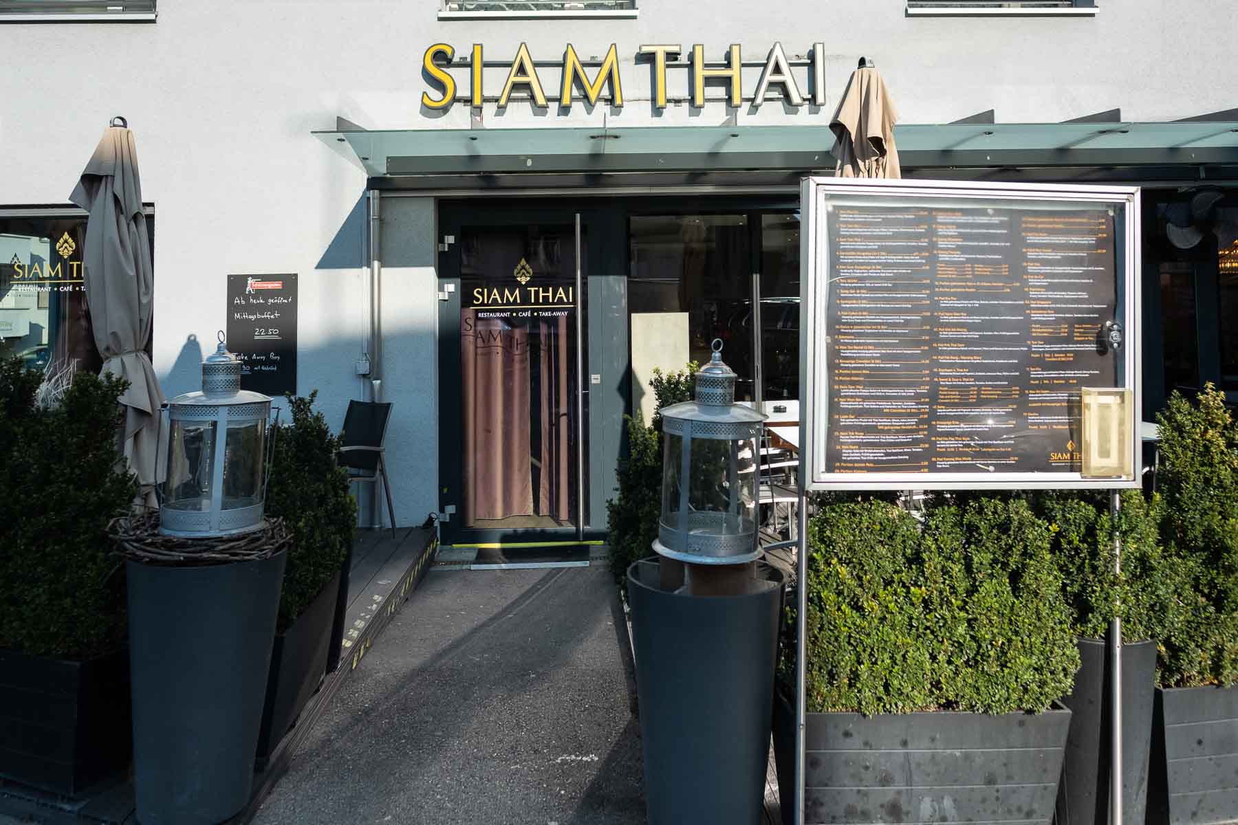 Siam Thai Restaurant Sicht Front Eingang